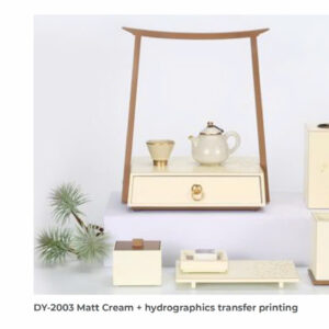DY-2003 Matt Cream + hydrographics transfer printing