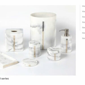 White Marble+Metal series