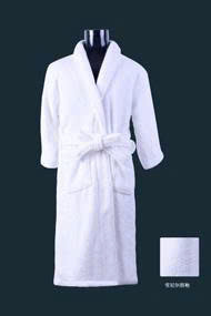 Chenille bathrobe Shawl Collar